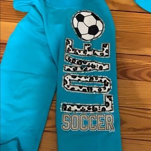 Justice soccer joggers/jacket and shirt